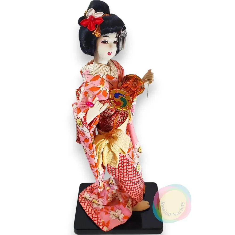Vintage 1962 1963 Japanese Geisha Dolls Set of 3 11